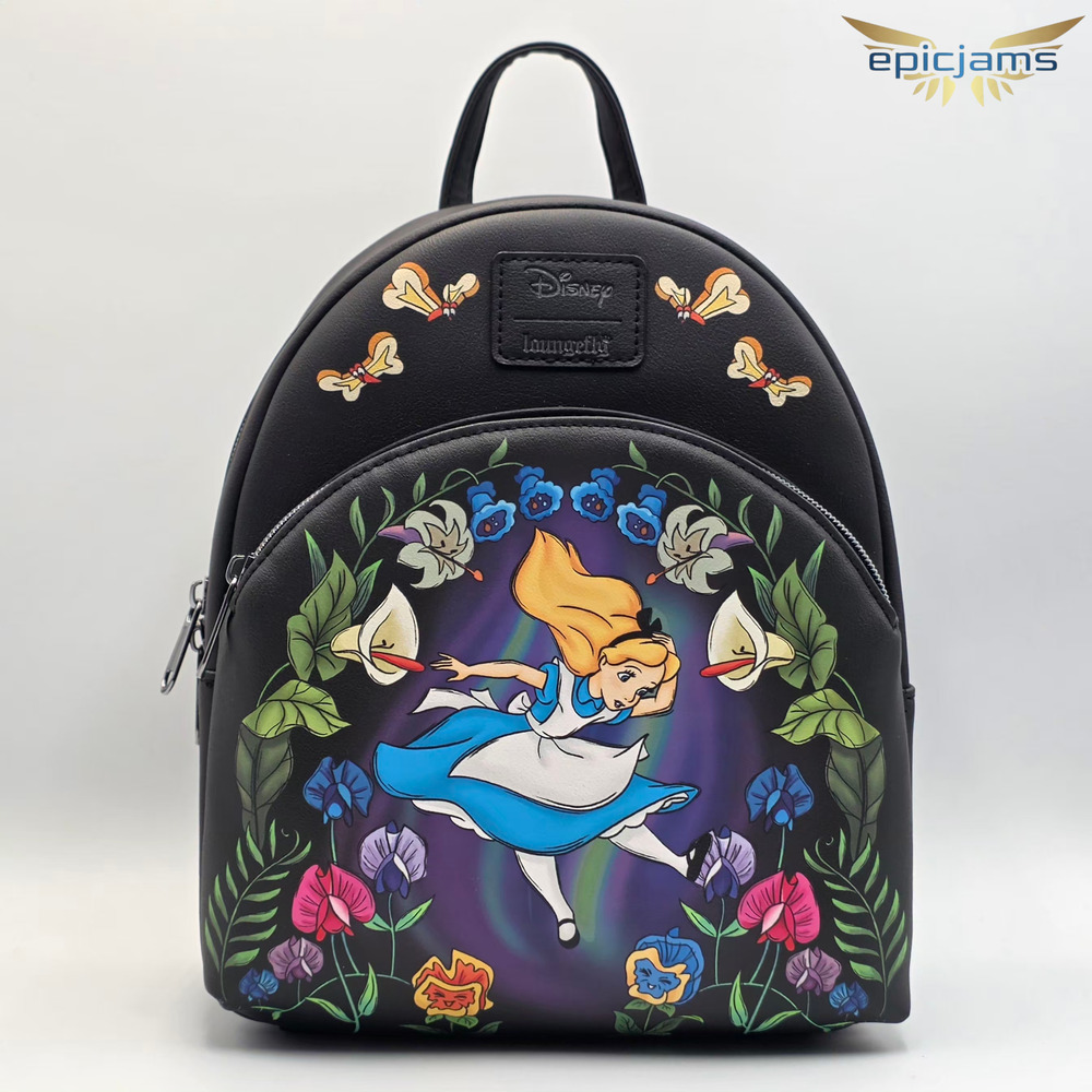 Loungefly Disney Alice In Wonderland Garden Fall Mini Backpack New